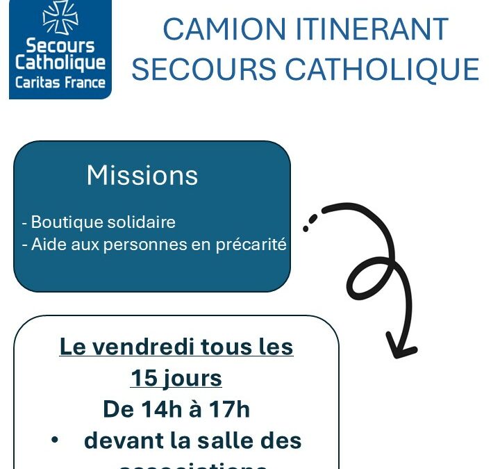 CAMION ITINERANT – SECOURS CATHOLIQUE