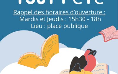 OUVERTURE DE LA BIBLIOTHEQUE TOUT L&rsquo;ÉTÉ