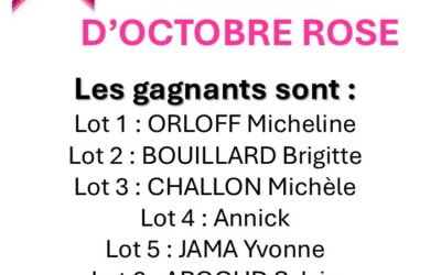 TIRAGE TOMBOLA OCTOBRE ROSE