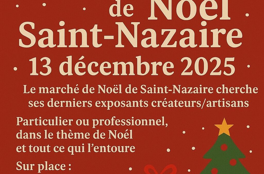 RECHERCHE EXPOSANT POUR MARCHE DE NOEL