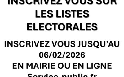 INSCRIPTION LISTE ELECTORALE