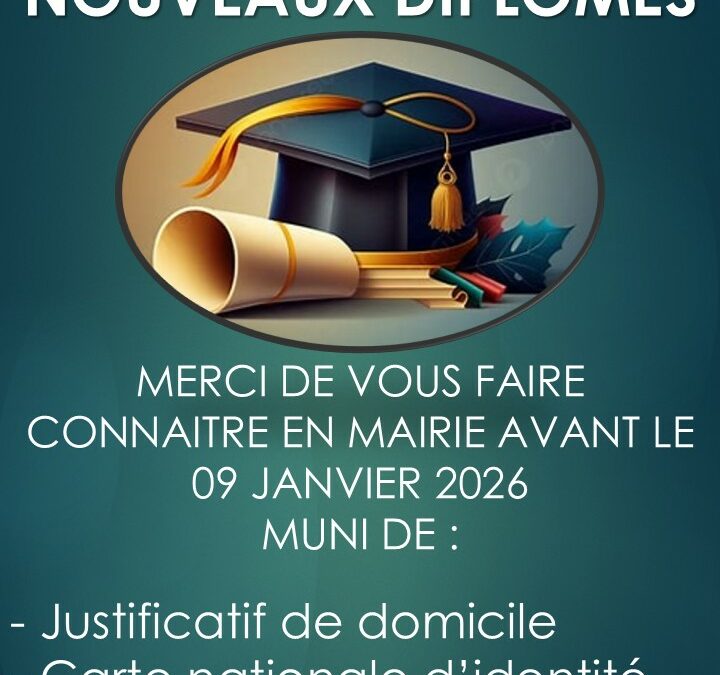 NOUVEAUX DIPLOMÉS