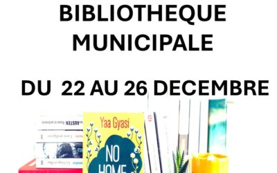 FERMETURE DE LA BIBLIOTHEQUE MUNICIPALE