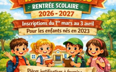 INSCRIPTIONS RENTRÉE SCOLAIRE 2026