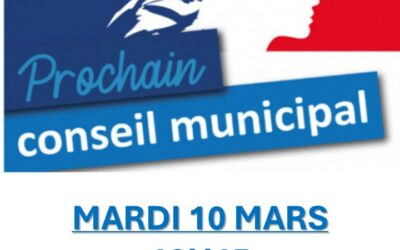 CONSEIL MUNICIPAL DU 10 MARS 2026