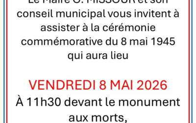 CEREMONIE COMMEMORATIVE DU 8 MAI 1945