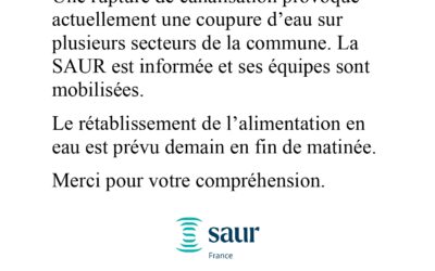 COUPURE D’EAU
