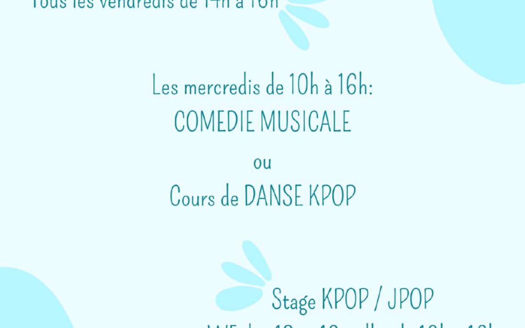 PROGRAMME ATELIERS D&rsquo;ÉTÉ BLEU AVRIL