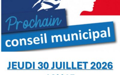CONSEIL MUNICIPAL DU 30 JUILLET 2026
