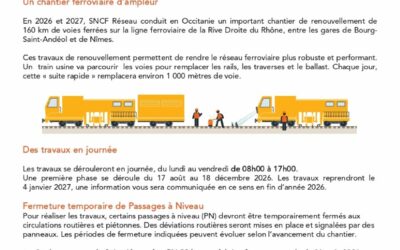 FERMETURE TEMPORAIRE DE PASSAGES À NIVEAU