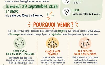 ASSEMBLÉE GÉNÉRALE SOU DES ECOLES