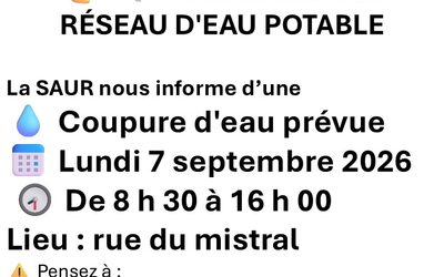 COUPURE D’EAU